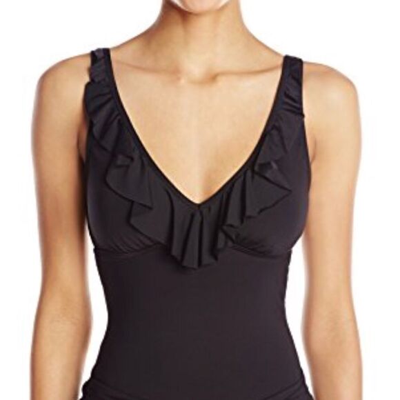 Kenneth Cole ruffle-licious tankini. NWT - Picture 4 of 8